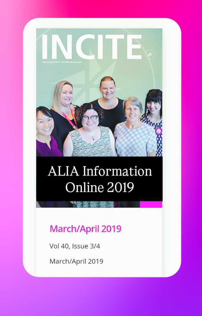INCITE March/April 2019 cover