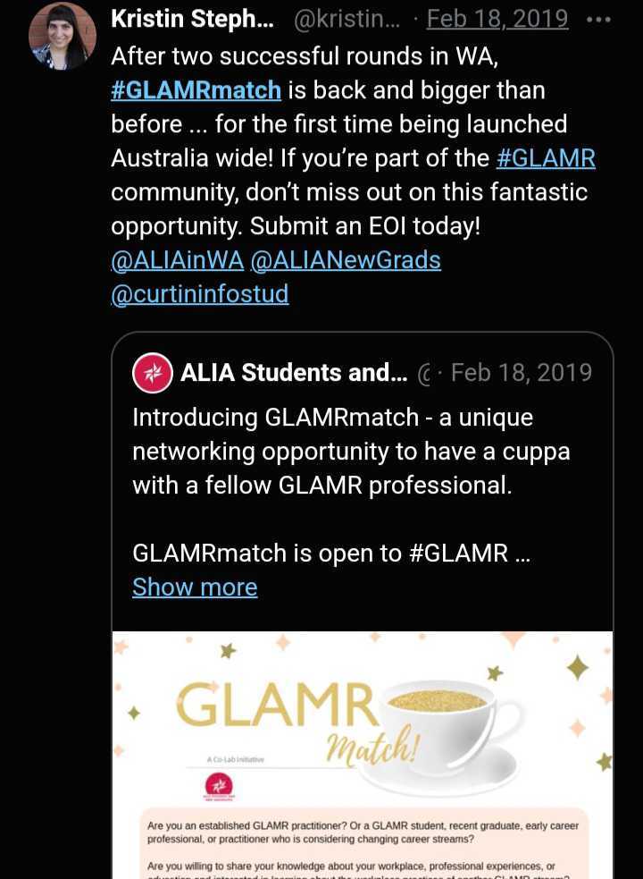 GLAMRmatch repost from Kristen