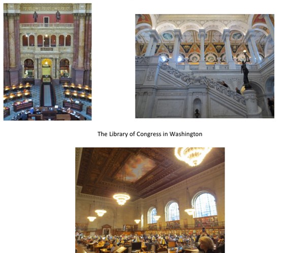 Photos from SNGG Team former member Chloe at the New York Public Library and Library of Congress in Washington DC. 